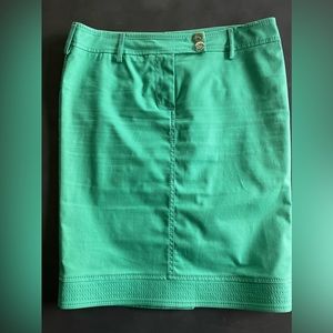 ROCCOBAROCCO cotton elastane bright green pencil skirt US6 IT42